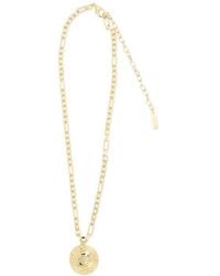 Versace - Gold Brass Necklace - Lyst