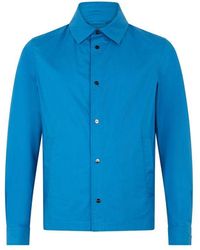 Herno - Blue Cotton Full - Lyst