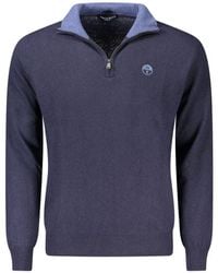 North Sails - Blue Wool Men Sweater - Lyst