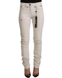 KARL LAGERFELD - Chic Mid-Waist Slim Fit Jeans - Lyst