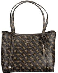 Guess - Brown Polyethylene Handbag - Lyst