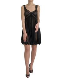 Dolce & Gabbana - Silk Dress With Sweetheart Neckline - Lyst
