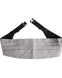 Dolce & Gabbana - Gray Men 100% Silk Belt Wide Waist Cummerbund - Lyst
