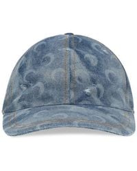 Marine Serre - Blue Cotton Cap (baseball Hat) - Lyst