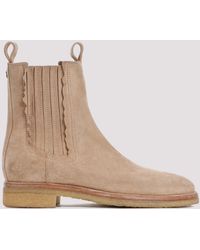 Golden Goose - Light Brown Cheslea Suede Cow Leather Boots - Lyst