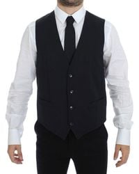 Dolce & Gabbana - Dolce Gabbana Cotton Stretch Dress Vest Blazer - Lyst