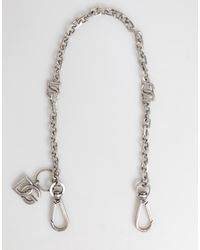 Dolce & Gabbana - Tone Brass Dg Logo Detailing Chain Necklace - Lyst