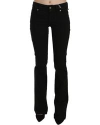 John Galliano - Black Low Waist Slim Leg Skinny Denim Casual Pants Jeans - Lyst
