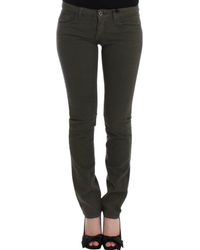 CoSTUME NATIONAL - Skinny Leg Jeans Green Sig12555 - Lyst