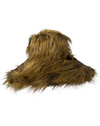 Dolce & Gabbana - Modacrylic Faux Fur Bucket Hat - Lyst