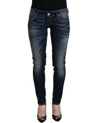 Acht - Chic Washed Skinny Low Waist Jeans - Lyst