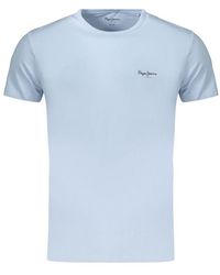 Pepe Jeans - Azzurro Cotton Mens T - Lyst