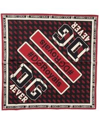 Dolce & Gabbana - #Dgroyals Square Foulard 50Cm X 49.5Cm Scarf - Lyst