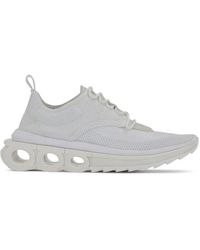 Ferragamo - Gancini Sole Sneakers With Knitted Upper - Lyst