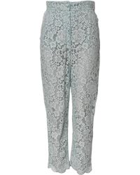 Dolce & Gabbana - Lace Light Pants - Lyst
