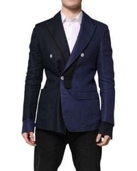 Dolce & Gabbana - Double Breasted Suit Coat Blazer - Lyst