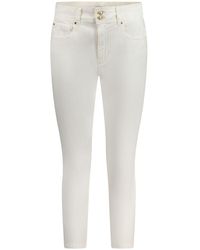 Guess - White Cotton Jeans - Lyst