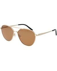 Serengeti - Gold Plastic Sunglasses - Lyst