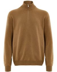 Gran Sasso - Brown Wool Turtleneck - Lyst