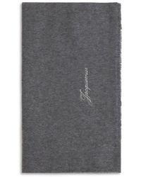 Jacquemus - Gray Wool Oves Aries Scarf - Lyst