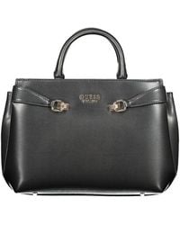 Guess - Black Polyurethane 's Handbag - Lyst