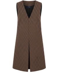 Trussardi - Beige Polyester Dress - Lyst