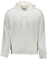 Calvin Klein - White Cotton Men Sweater - Lyst