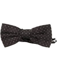 Dolce & Gabbana - Elegant Polka Dot Silk Bow Tie - Lyst