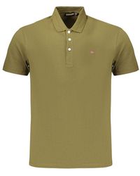 Napapijri - Green Cotton Men's Polo Shirt - Lyst