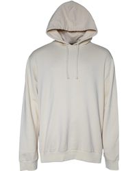 Dolce & Gabbana - Off White Cotton Hooded Pullover Sweater - Lyst