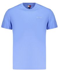 Tommy Hilfiger - Light Blue Cotton Men's T - Lyst