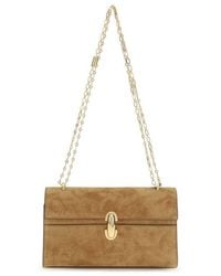 SAVETTE - Brown Calf Leather Bos Taurus Clutch Bag - Lyst