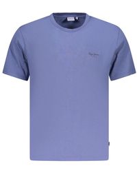 Pepe Jeans - Blue Cotton Men's T - Lyst