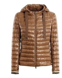 Herno - Brown Polyamide Shell Jacket - Lyst