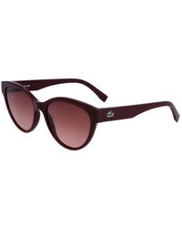 Lacoste - Red Injected Sunglasses - Lyst