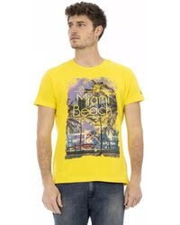 TRUSSARDI ACTION - Yellow Cotton Men T - Lyst