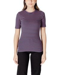 Ichi - Cotton T-Shirt - Lyst