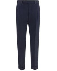 PT Torino - Blue Wool Oves Aries Casual Pants - Lyst