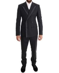 Dolce & Gabbana - Dolce Gabbana Double Breasted 3 Piece Suit - Lyst