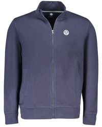 North Sails - Blue Cotton Men's Sweatshirt - Lyst