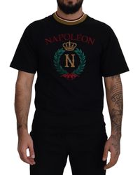 Dolce & Gabbana - Iconic Cotton Crew Neck Tee - Lyst