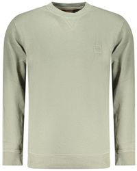 BOSS - Verde Cotton Men Sweatshirt - Lyst