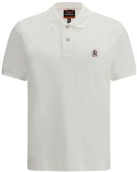 Parajumpers - White Cotton Polo Shirt - Lyst