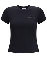 Off-White c/o Virgil Abloh - Black Cotton T-shirt - M - Lyst