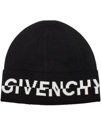 Givenchy - Logo Beanie Wool Hat - Lyst