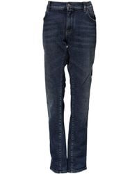 Dolce & Gabbana - Blue Cotton Mid Waisted Straight Denim Jeans - Lyst