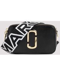 Marc Jacobs - The Snapshort Shoulder Bag In White Leather - Lyst