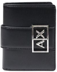 ARMANI EXCHANGE - Black Polyester Wallet - Lyst