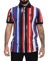 Dolce & Gabbana - Multicolor Cotton Polo Top T-shirt - Lyst