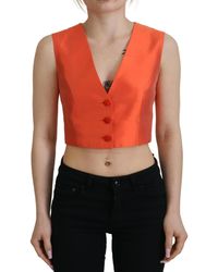 Dolce & Gabbana - Elegant Silk Waistcoat - Lyst